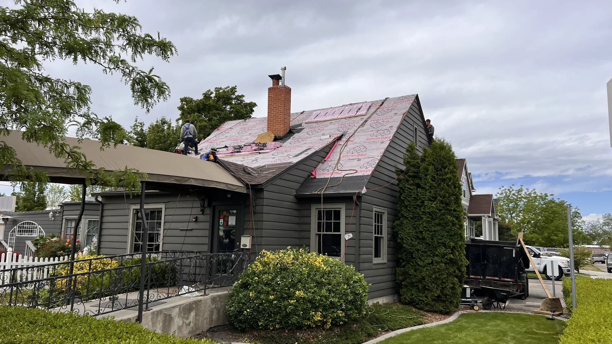 Roof underlayment installed at Vintage 61 Wine Bar and Kitchen in Meridian Idaho