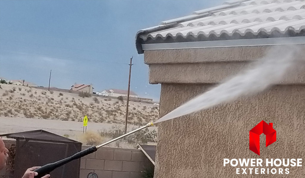 Power Washing a Roof